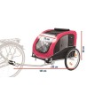 Trixie Hondenfietskar Zwart / Rood 80X75X86 CM