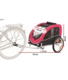 Trixie Hondenfietskar Zwart / Rood 75X63X68 CM