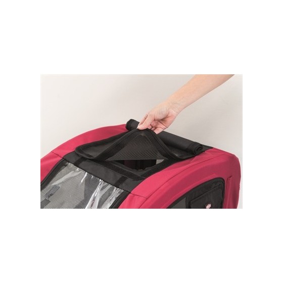 Trixie Hondenfietskar Zwart / Rood 75X63X68 CM