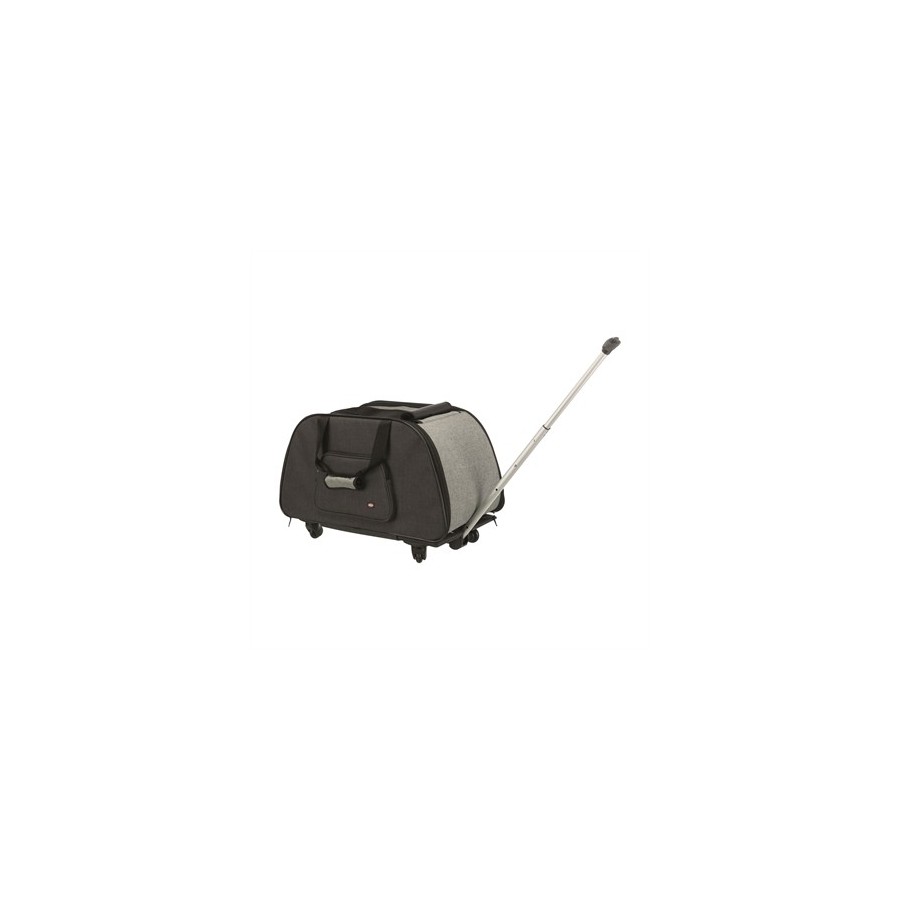 Trixie Reismand Trolley Zwart / Lichtgrijs 67X34X43 CM