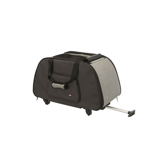 Trixie Reismand Trolley Zwart / Lichtgrijs 67X34X43 CM
