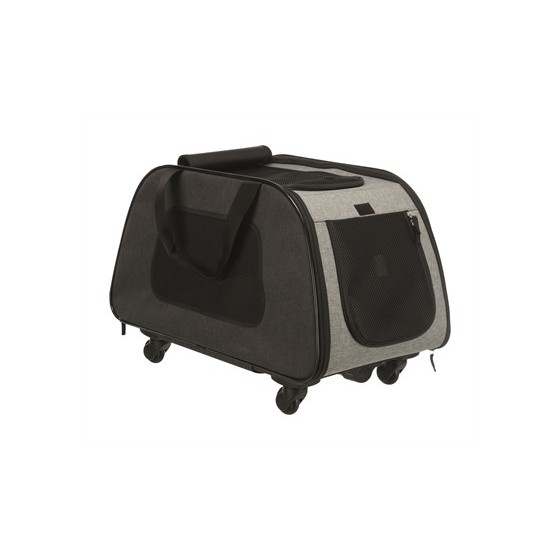 Trixie Reismand Trolley Zwart / Lichtgrijs 67X34X43 CM