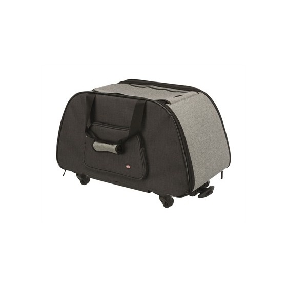 Trixie Reismand Trolley Zwart / Lichtgrijs 67X34X43 CM