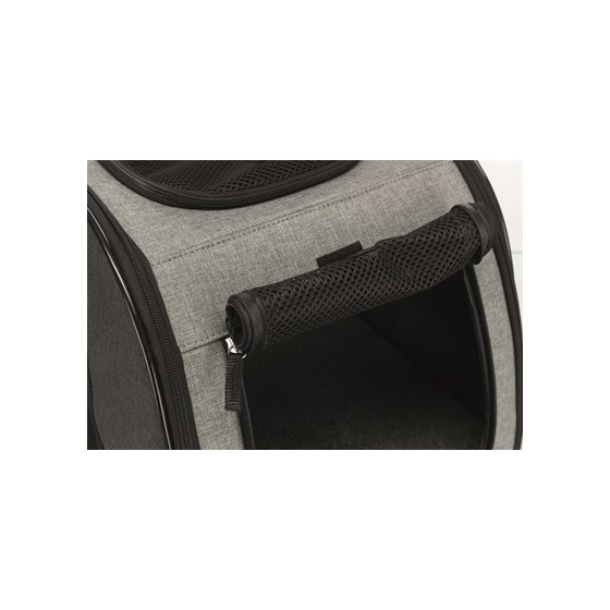 Trixie Reismand Trolley Zwart / Lichtgrijs 67X34X43 CM