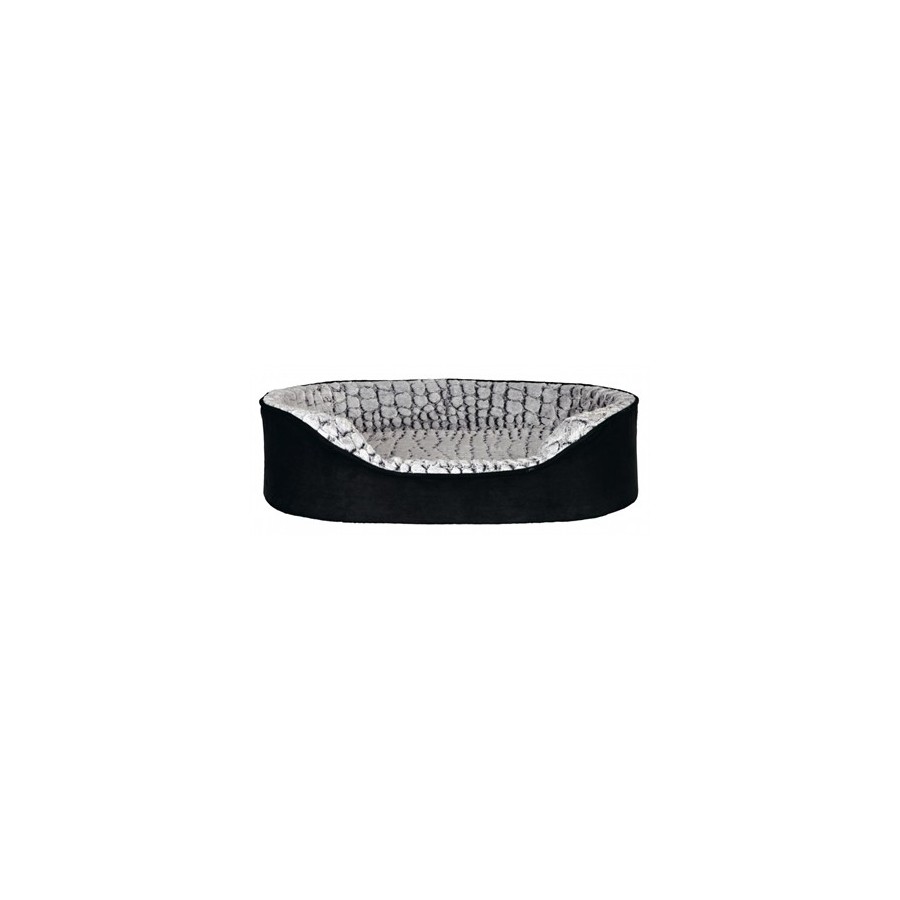 Trixie Hondenmand Lino Memoryfoam Zwart / Grijs 60X45 CM