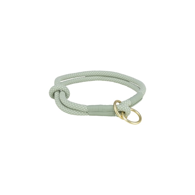 Trixie - Halsband Hond Soft HalfSlip, Saliegroen / Mint. 55X1 CM