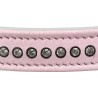 Trixie - Halsband Hond Active Comfort, Strass Steentjes, Roze. 27-33X1,5 CM
