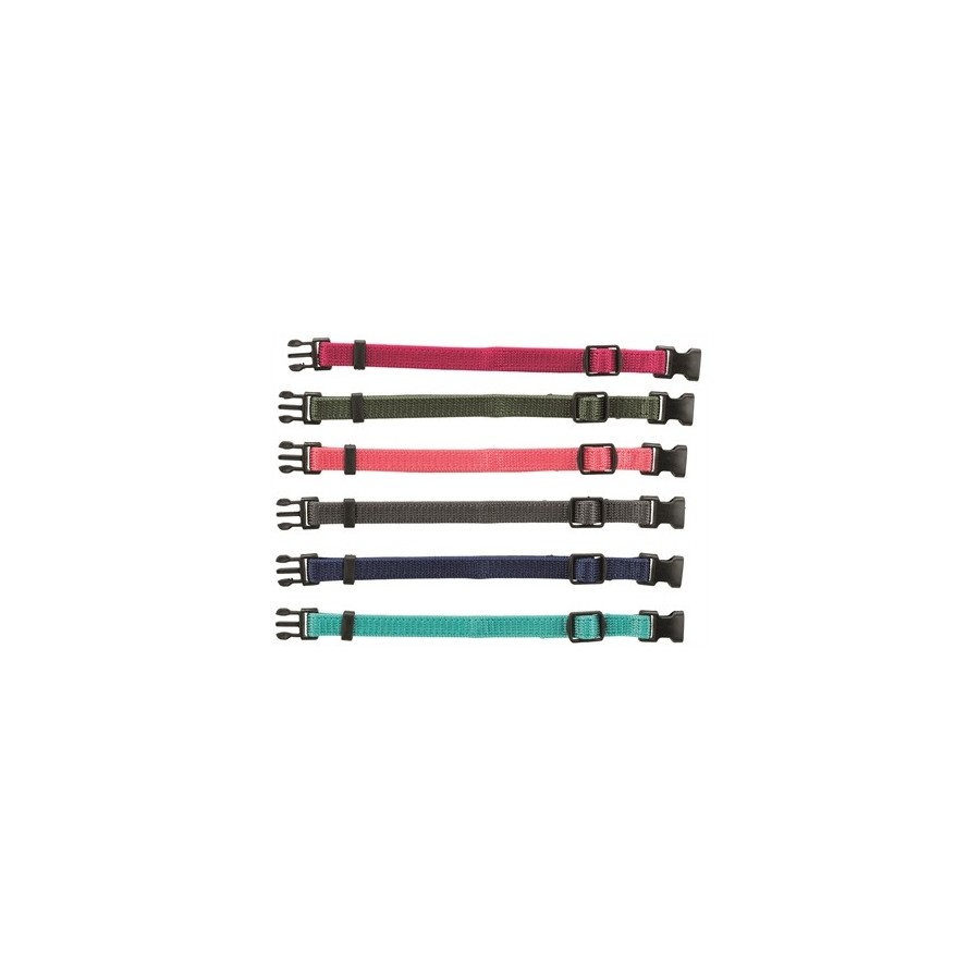 Trixie Puppy Halsbandset Fuchsia/Grafiet/Indigo/Bosgroen/Koraal 17-25 CM 6 ST