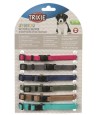Trixie Puppy Halsbandset Fuchsia/Grafiet/Indigo/Bosgroen/Koraal 17-25 CM 6 ST