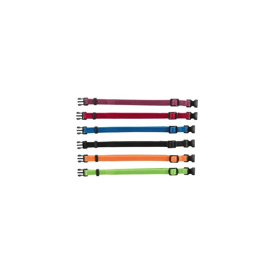 Trixie Puppy Halsband Set Zwart/Rood/Blauw/Appel/Papaya/Orchidee 22-35 CM 6 ST