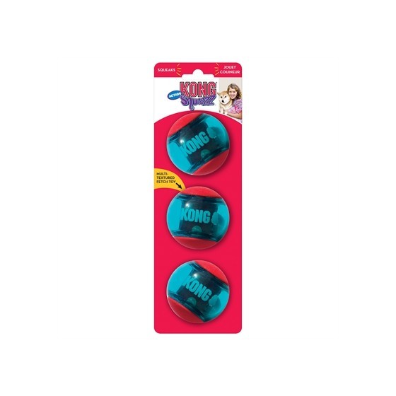 Kong Squeez Action Rood 6,5X6,5X6,5 CM