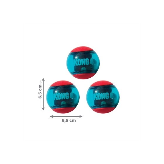 Kong Squeez Action Rood 6,5X6,5X6,5 CM