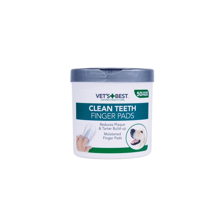 Vets Best - Clean Teeth Finger Pads. 50 stuks