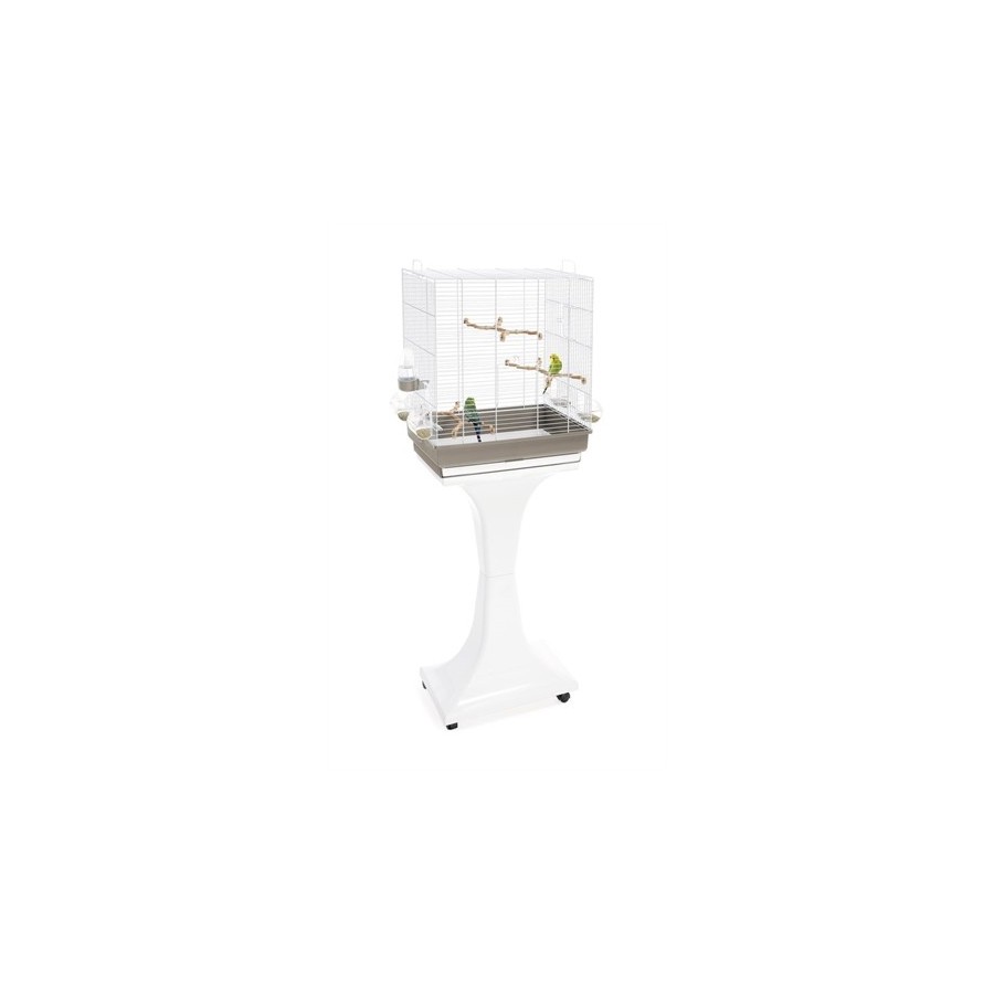 Imac - Vogelkooi Camilla Taupe / Wit 50x30x57-129cm