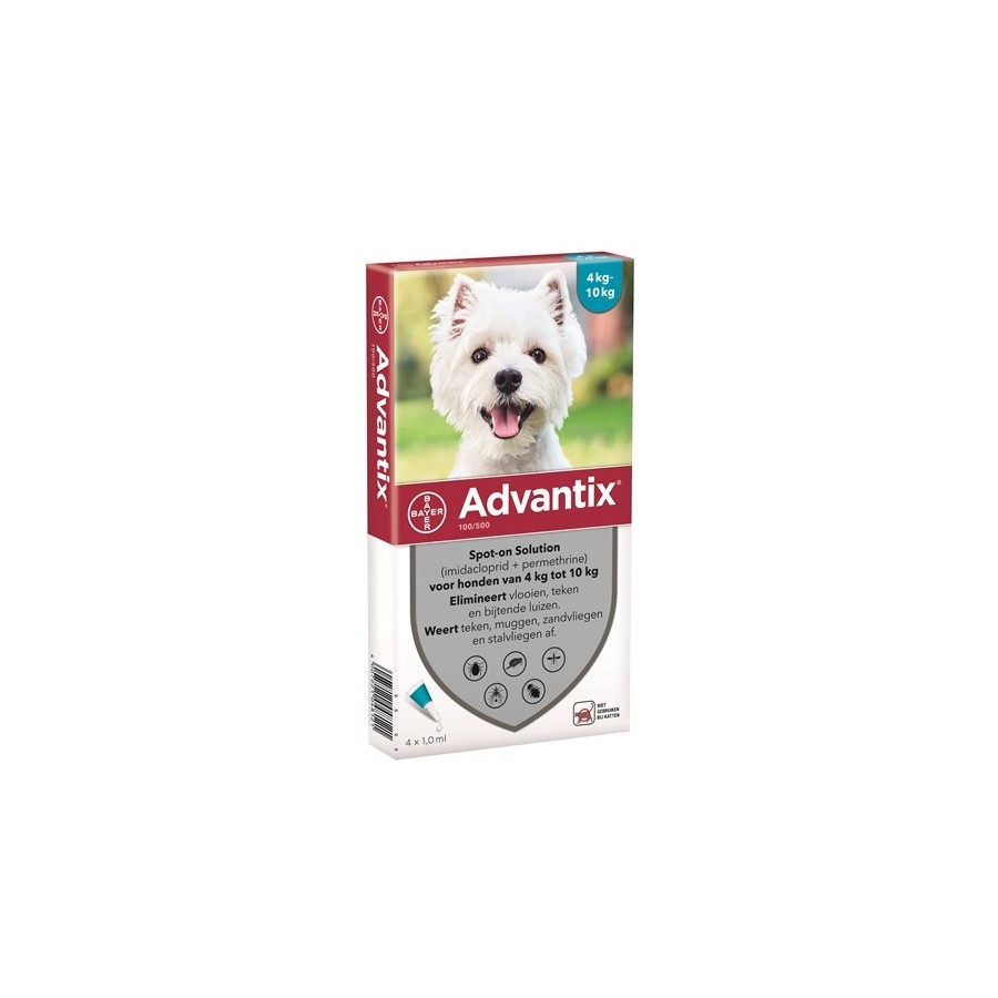 Bayer Advantix Spot On 100/500 4-10 KG - 4 PIP
