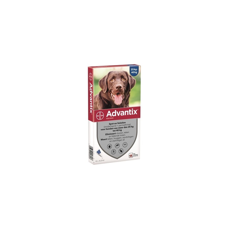 Bayer Advantix Spot On 400/2000 25+ KG - 6 PIP