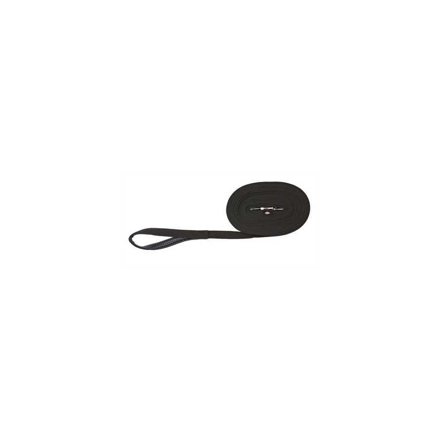 Trixie Hondenriem Sleeplijn Singelband Zwart 20 MM X 5 MTR