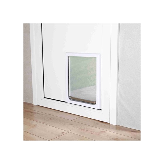 Trixie 2-Weg Hondenluik Wit XS-S 25 X 29 CM