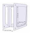 Trixie 2-Weg Hondenluik Wit XS-S 25 X 29 CM