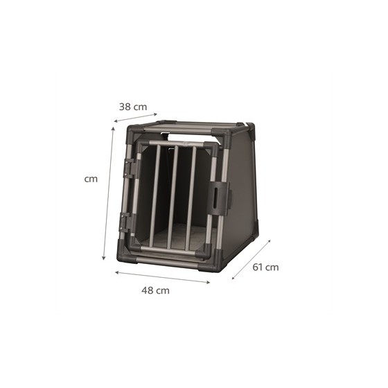 Trixie Vervoersbox Aluminium Grafiet S 61X48X56 CM