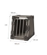 Trixie Vervoersbox Aluminium Grafiet S 61X48X56 CM