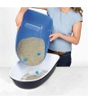 Trixie Berto Kattenbak Open Met Scheidingssyteem Grijs/Pastelblauw/Graniet 59X39X22 CM