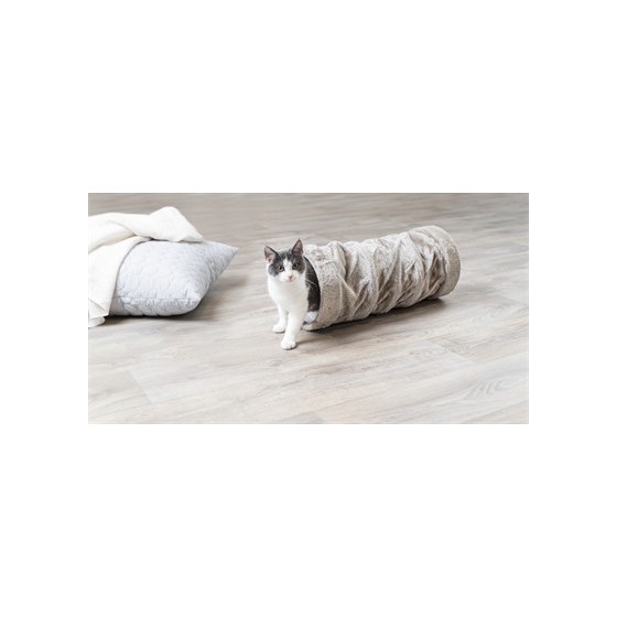 Trixie Speeltunnel Pluche Grijs 60X22 CM