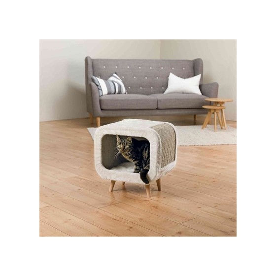 Trixie Alicia Relax Huis Lichtgrijs / Grijs Gemeleerd 48X48X38 CM