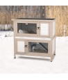 Trixie Natura Konijnenhok Met Isolatie Grijs 116X65X113 CM