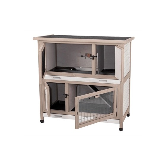 Trixie Natura Konijnenhok Met Isolatie Grijs 116X65X113 CM