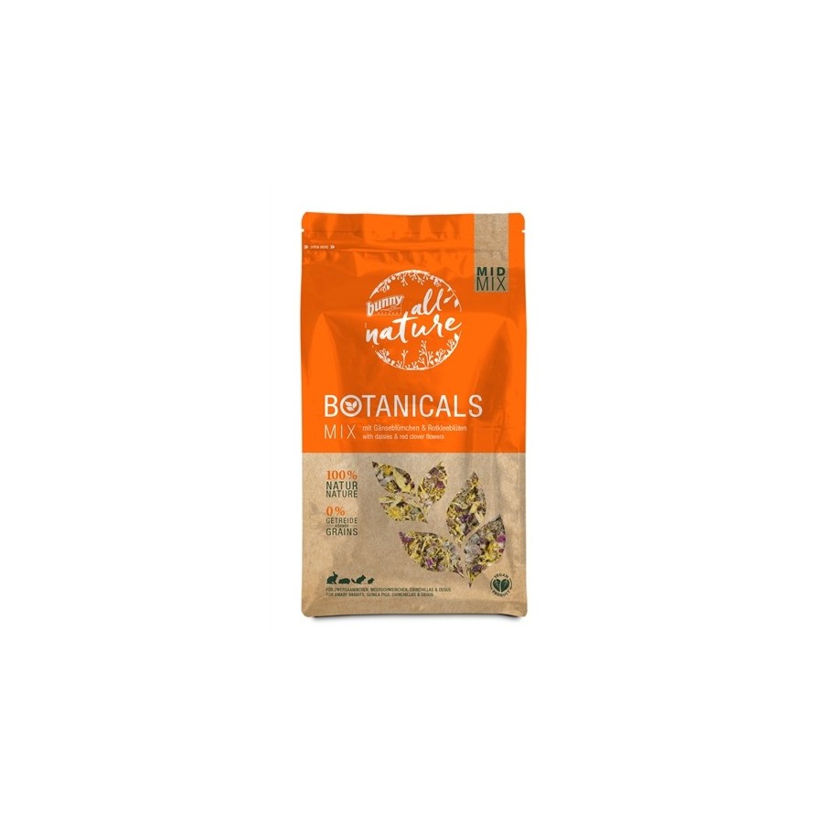 Bunny Nature - Botanicals Midi Mix Madelief / Rode Klaver Bloesem. 120gr