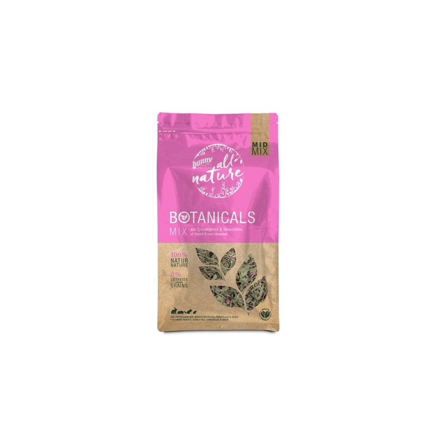 Bunny Nature - Botanicals Midi Mix Smalle Weegbree / Rozenbloesem. 120gr