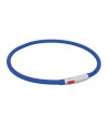 Trixie Lichtgevende Halsband Hond Usb Siliconen Oplaadbaar Royal Blauw 70X1 CM
