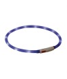 Trixie Lichtgevende Halsband Hond Usb Siliconen Oplaadbaar Royal Blauw 70X1 CM