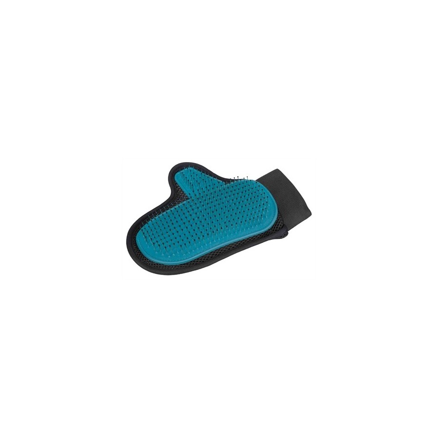 Trixie Verzorgingshandschoen Met Metalen Pinnen Groen / Zwart 24X18 CM 3ST