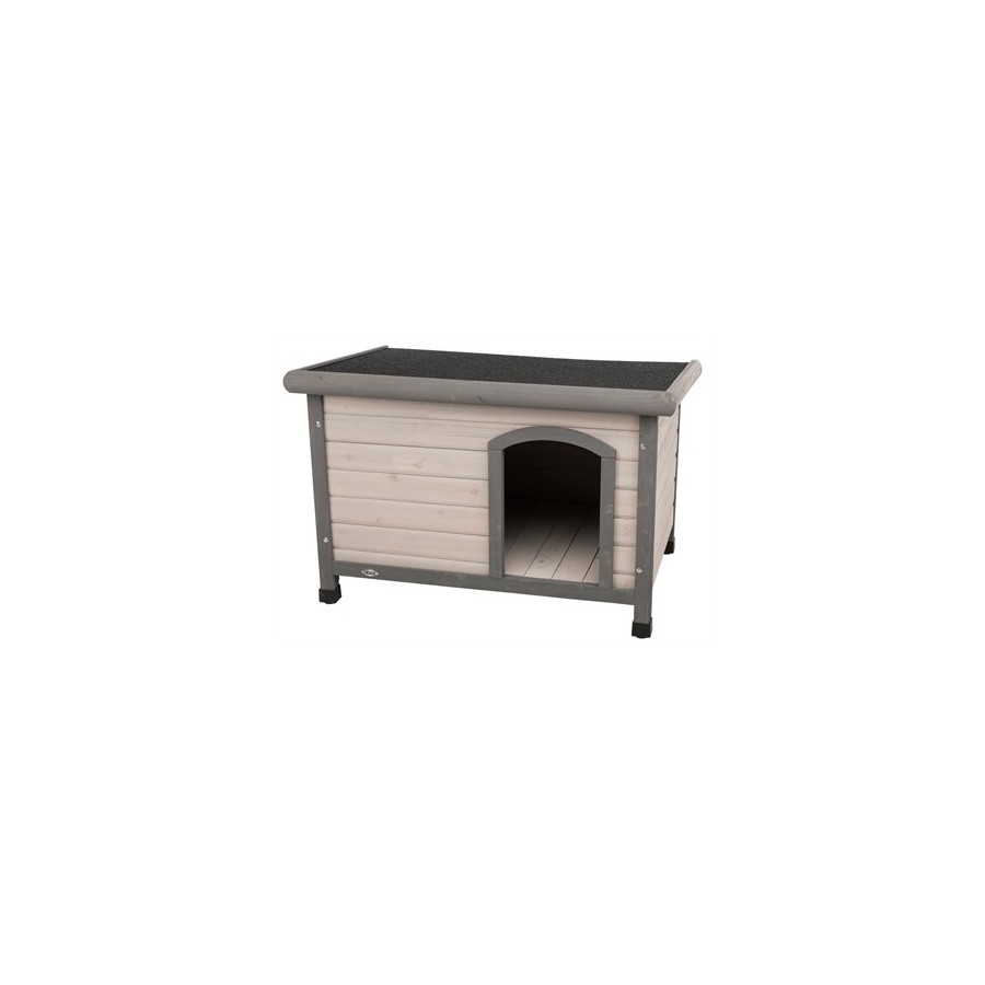 Trixie Natura Hondenhok Classic Plat Dak Grijs 85X60X58 CM