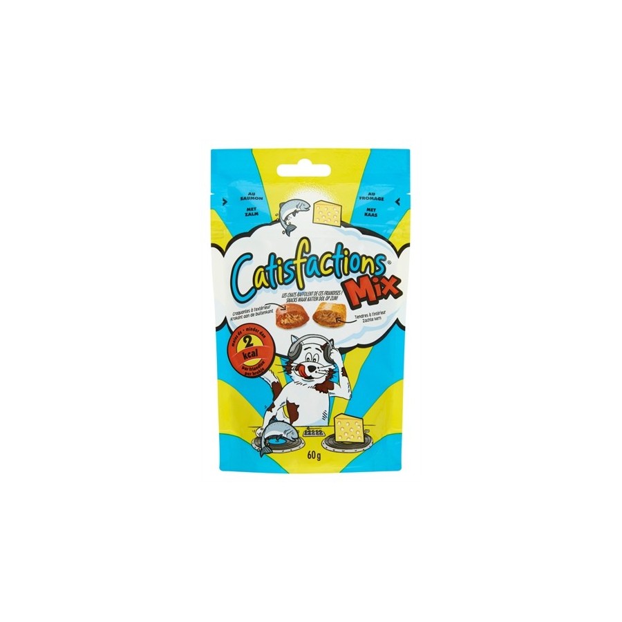 Catisfactions Mix Zalm/Kaas 60 GR