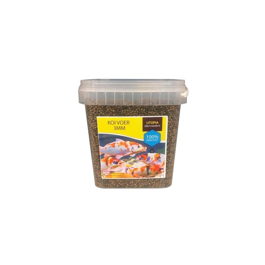 Utopia Koi Voer 3 MM 1 KG 2,5 LTR