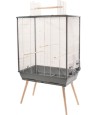 Zolux - Vogelkooi Neo Jili XL, Grijs 81x48x132cm