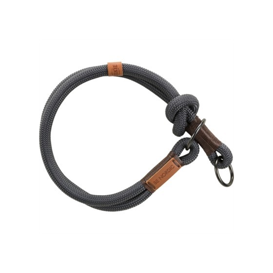 Trixie Halsband Hond Be Nordic Slip Halsband Donkergrijs / Bruin 45X0,8 CM