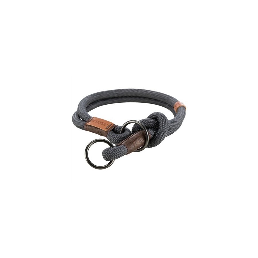 Trixie Halsband Hond Be Nordic Slip Halsband Donkergrijs / Bruin 55X1,3 CM