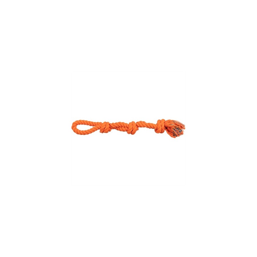 Trixie - Flostouw 3-Knoop, Oranje. 60cm