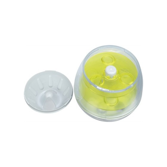 Trixie Roly Poly Snack Tuimel Ei Grijs / Lime Groen 13 CM