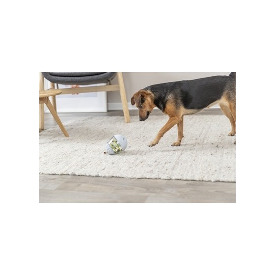 Trixie Roly Poly Snack Tuimel Ei Grijs / Lime Groen 13 CM