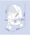 Trixie - Hondenbuggy, Zwart