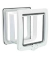 Trixie 4-Weg Kattenluik Xl Inclusief Tunnelstuk Wit 24X28 CM
