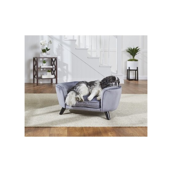 Enchanted Pet Enchanted Hondenmand / Sofa Romy Pewter Grijs 67,5X40,5X30,5 CM