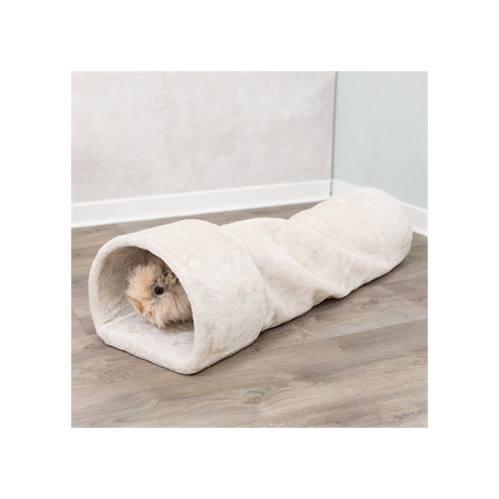 Trixie Speeltunnel Konijn / Cavia Pluche Beige 80X27X21 CM