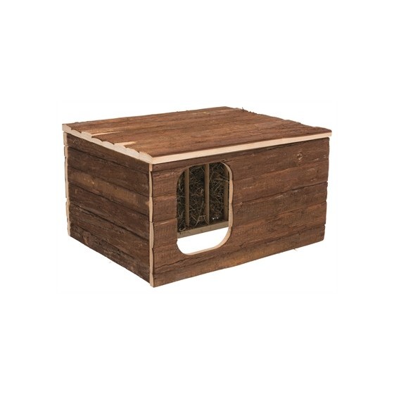Trixie Natural Living Knaagdierhuis Hilke Met Hooiruif 40X32X23 CM