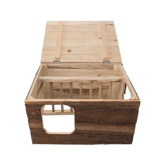 Trixie Natural Living Knaagdierhuis Hilke Met Hooiruif 40X32X23 CM